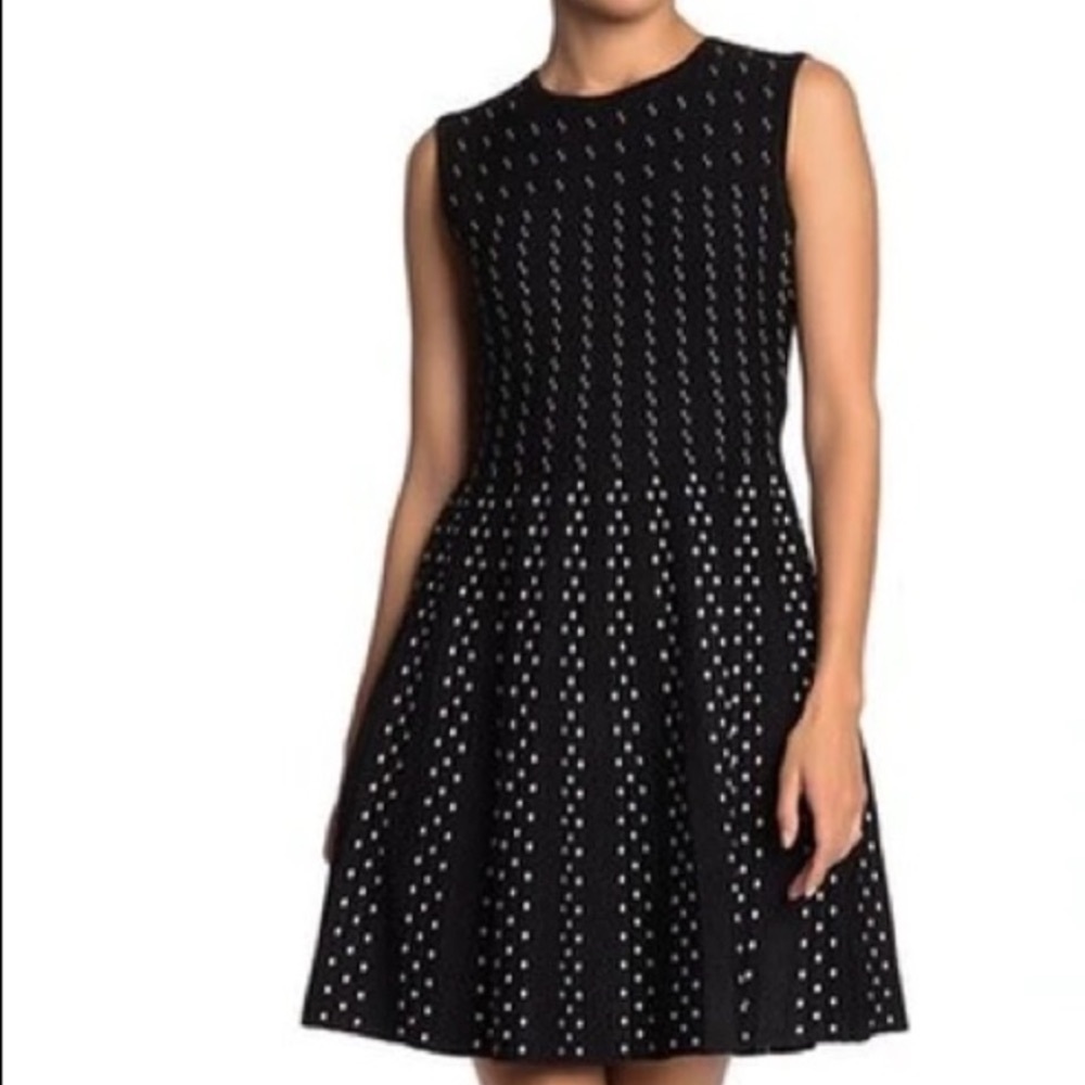 TED BAKER CAREN Contrast Stitch
Knitted Dress